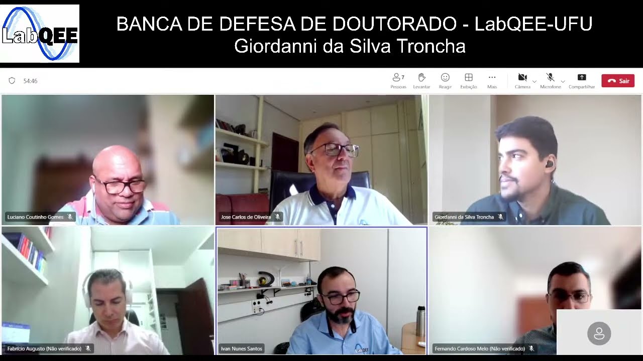 Banca de Defesa de Doutorado - Giordanni da Silva Troncha - 17/06/2024 - às 08:30