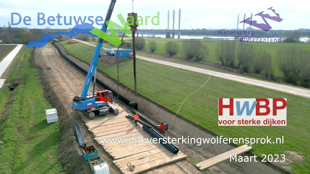 Een kijkje achter het bouwhek van dijkversterking Wolferen Sprok deel 2