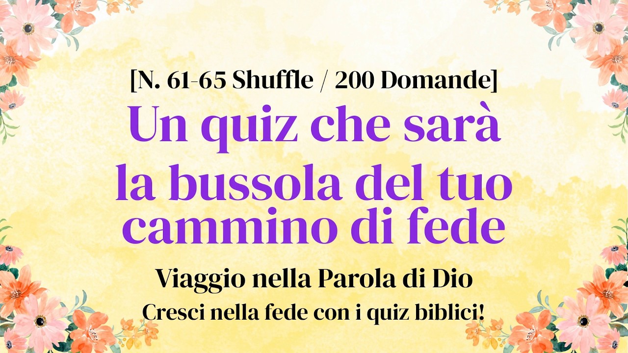 40 Minuti di Quiz per Scoprire Tutti i Generi della Bibbia - Episodi 61–65 Compilation Shuffle