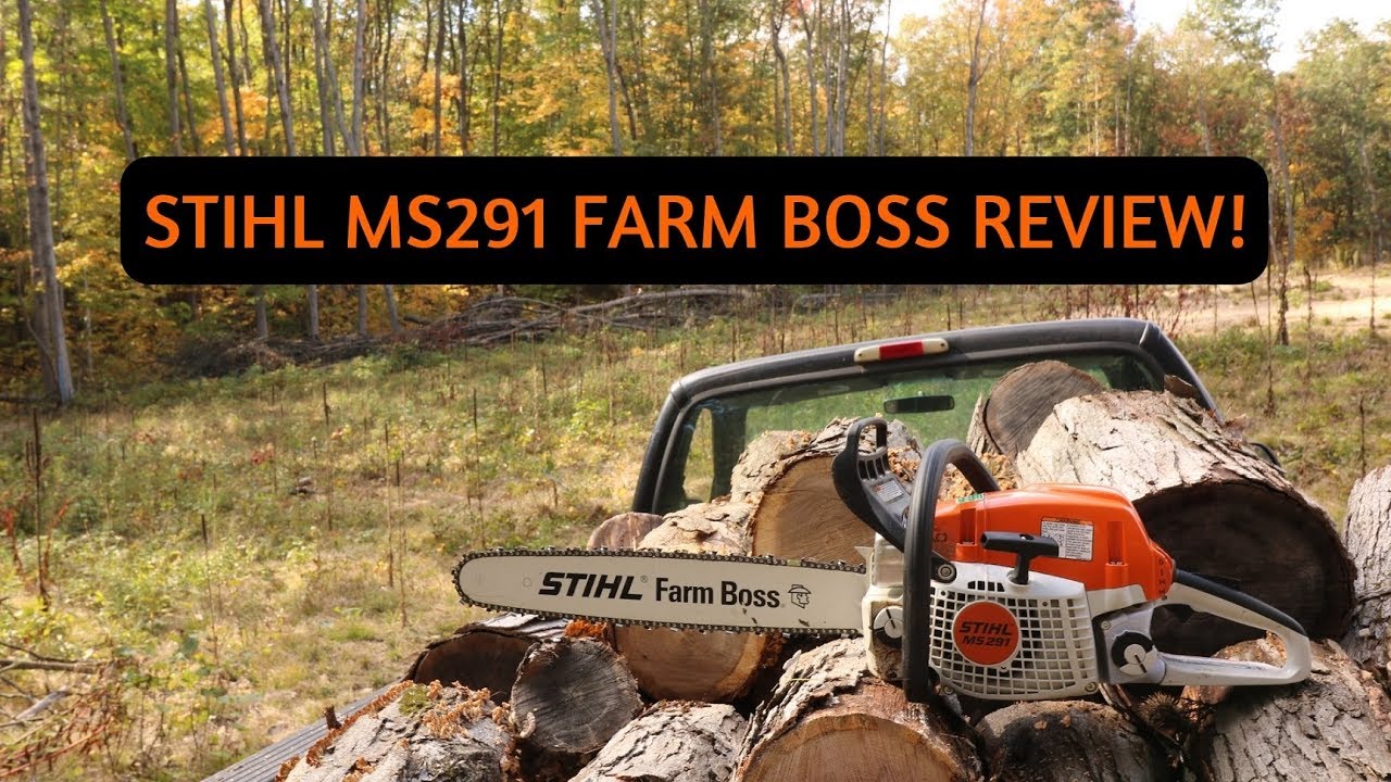 Пилорама STIHL MS291 FARM BOSS для заготовки древесины!