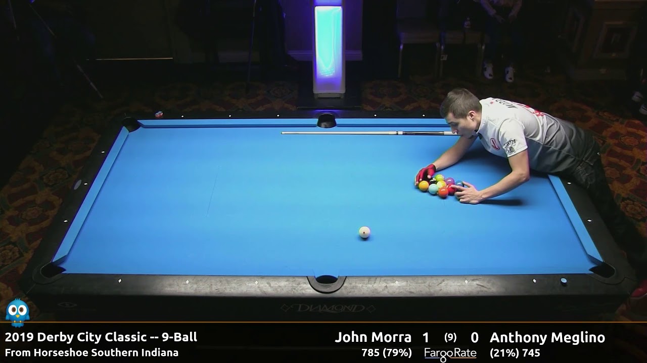 John Morra vs Anthony Meglino - 9-Ball - 2019 Derby City Classic