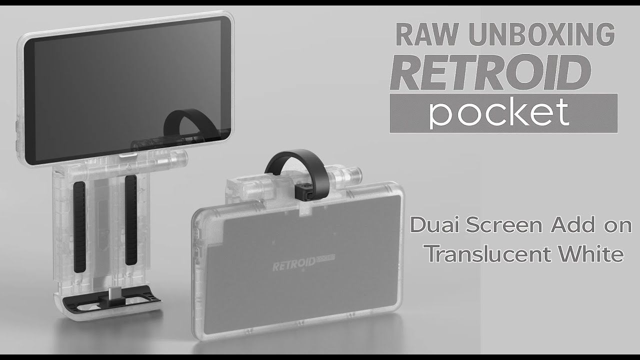 Retroid Pocket Dual Screen Add-on Raw Unboxing