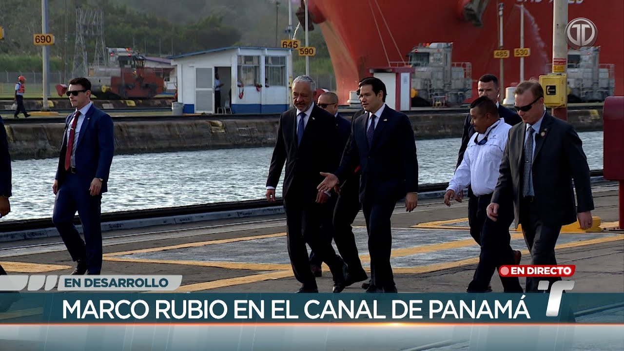 Secretario de Estado, Marco Rubio, visitó el Canal de Panamá y conversó con el administrador