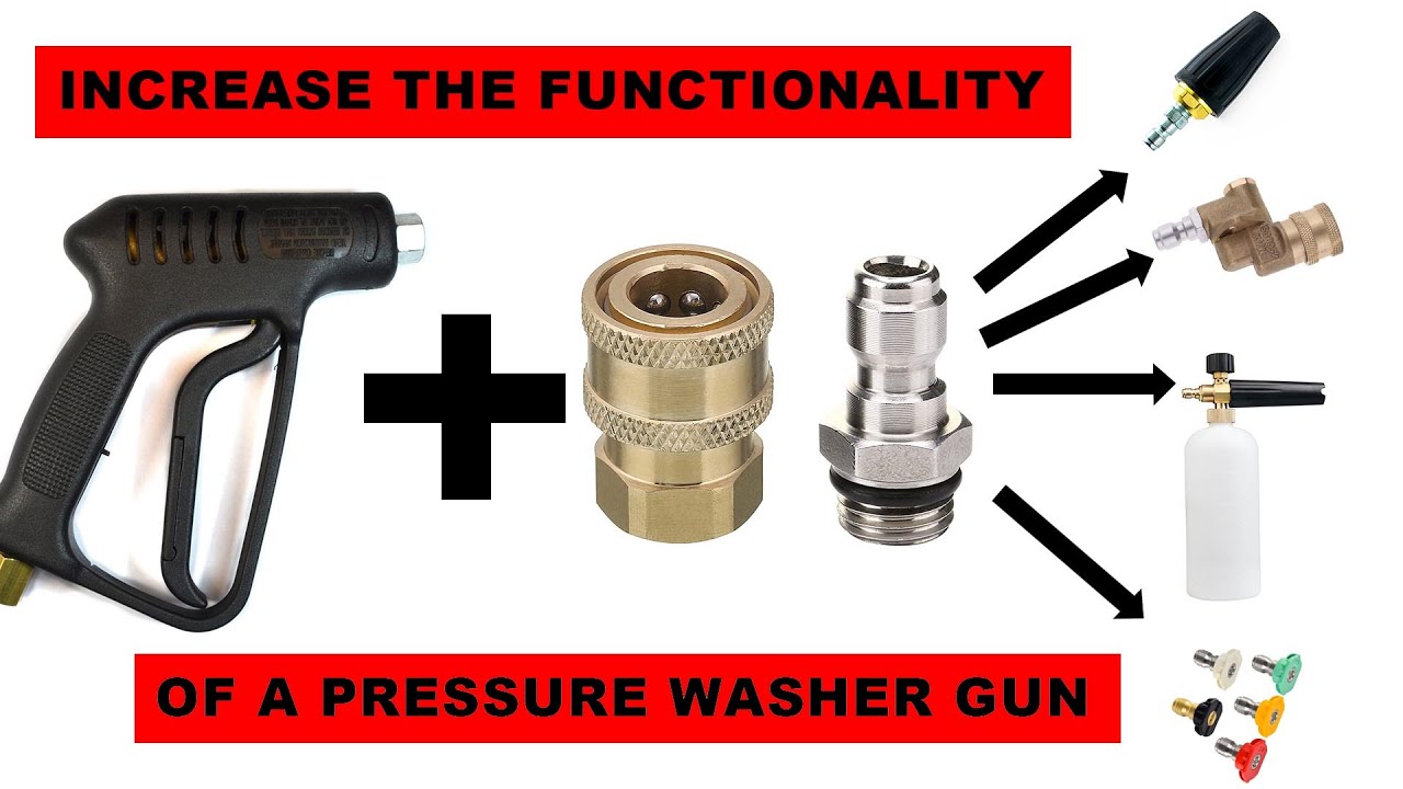 Why a QD/QC adapter is so important for a pressure washer gun.