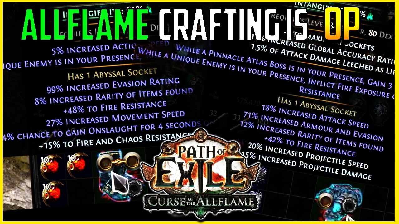 MASSIVE Gloves & Boots Allflame Craft for Mercenary - Luminary Build