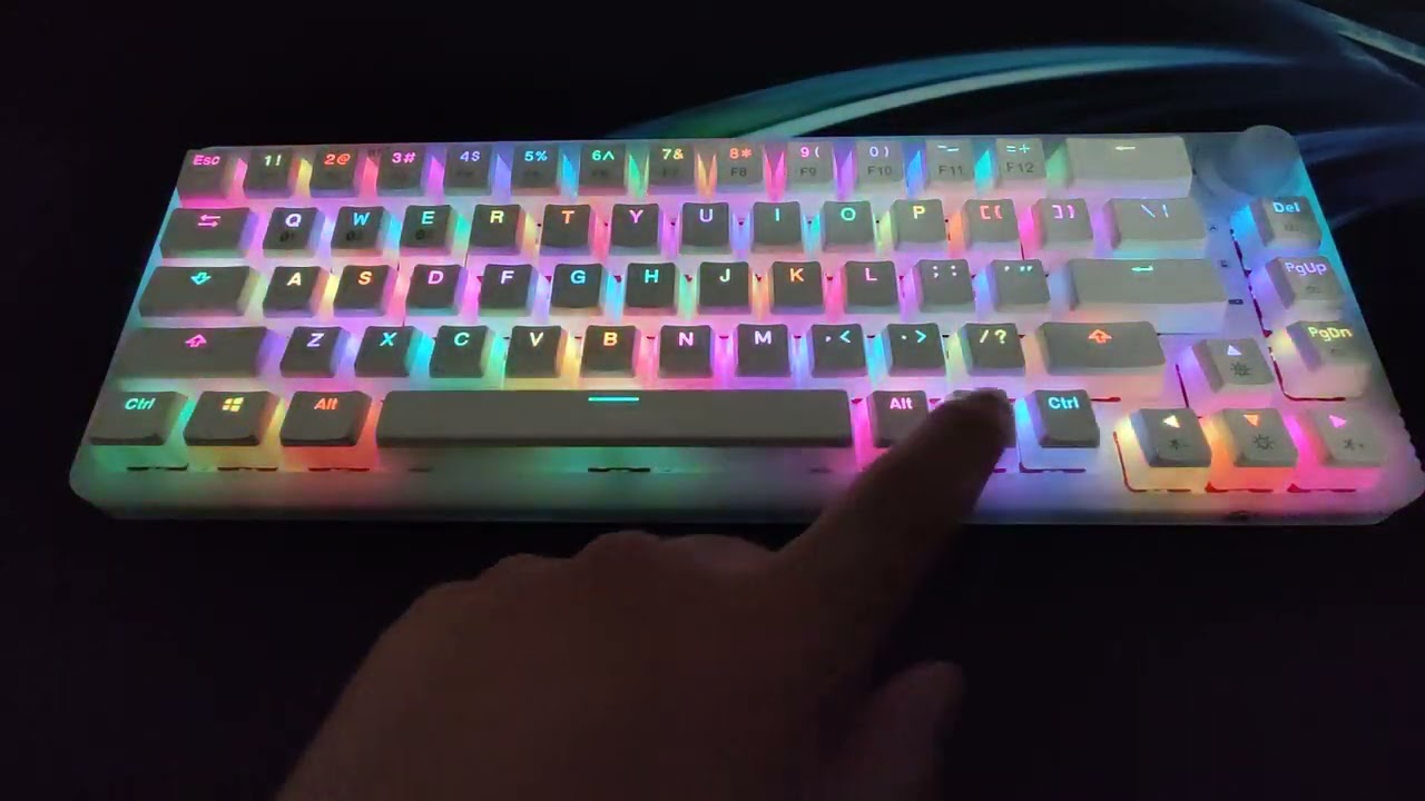 Gamakay LK67 ilumination RGB diferent ILUMINACIÓN RGB TOP