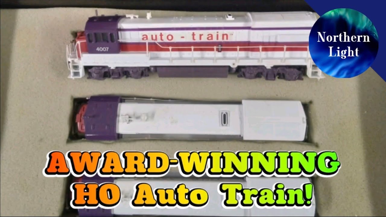 AWARD-WINNING HO Athearn Auto Train (pre-Amtrak)!