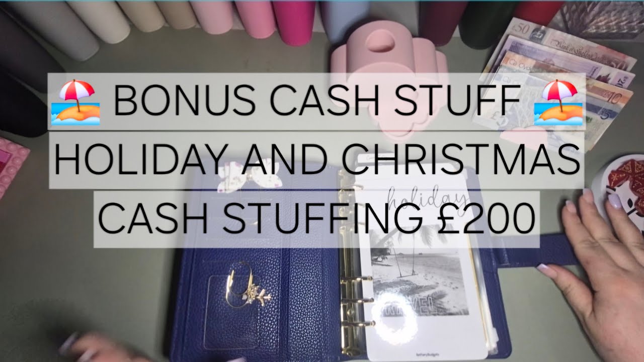 🎄 Christmas and Holiday | Cash Stuffing £200 | Bonus Video 🎄