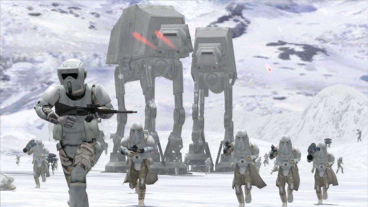 Battle of Hoth - Empire vs Rebellion - STAR WARS BATTLEFRONT 2 NPC Wars