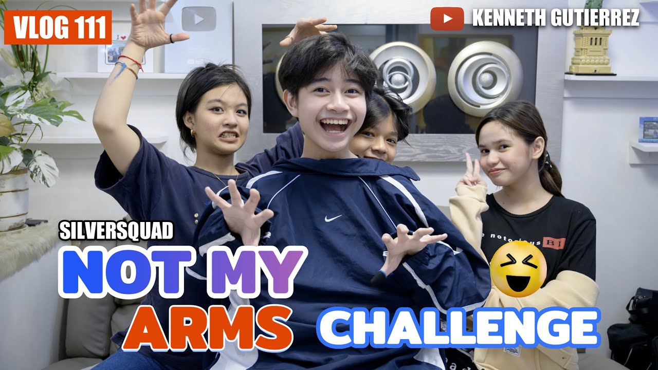 NOT MY ARMS CHALLENGE WITH SILVERSQUAD! LAUGH TRIP NA NAMAN! : KENNETH GUTIERREZ | VLOG 111