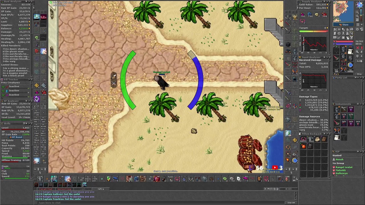 Tibia - Ek 2700 Top Ek Global - Bom Dia Amigões!!!! 4 Essencias Hoje