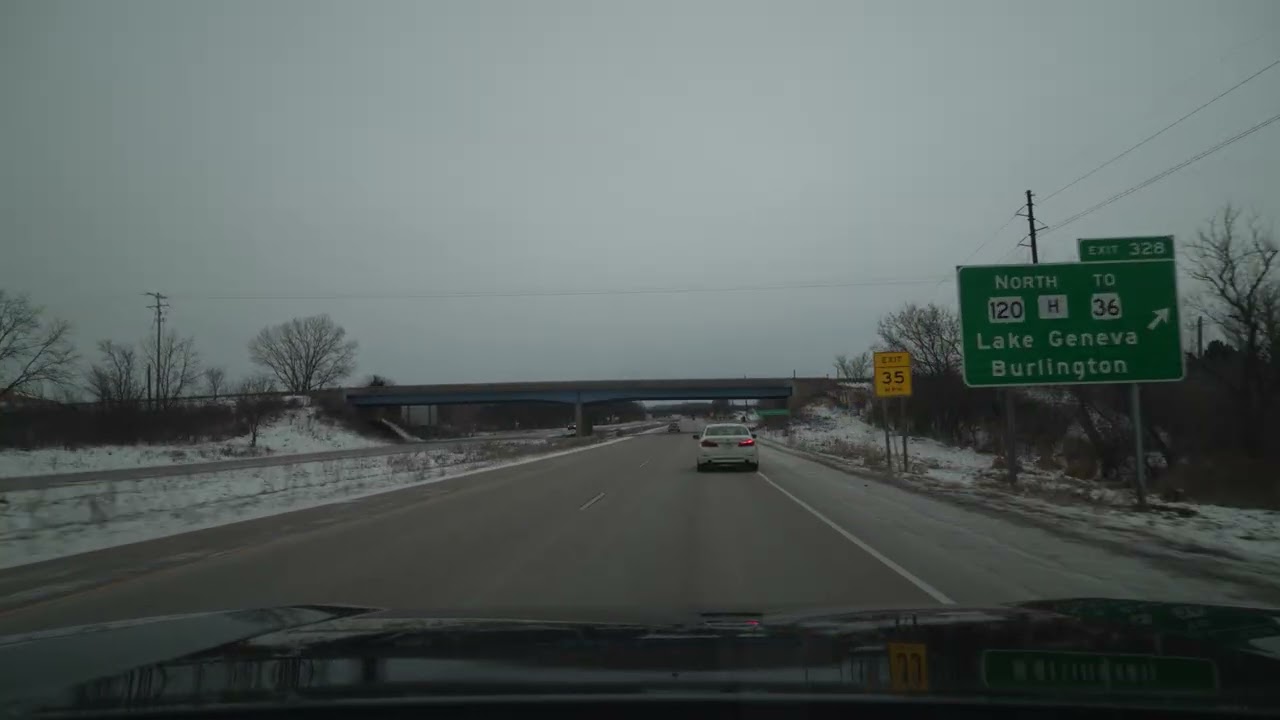 Lake Geneva to I-43 Highway Greenfield (No Talk, No Music) 4K POV ASMR