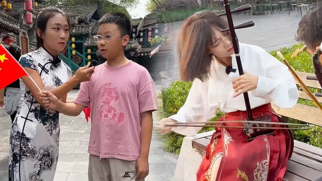 【合集】今天盤到一位大人物！原本自信滿滿教我，没想到我二胡一響，他直接汗流浹背了 #二胡
