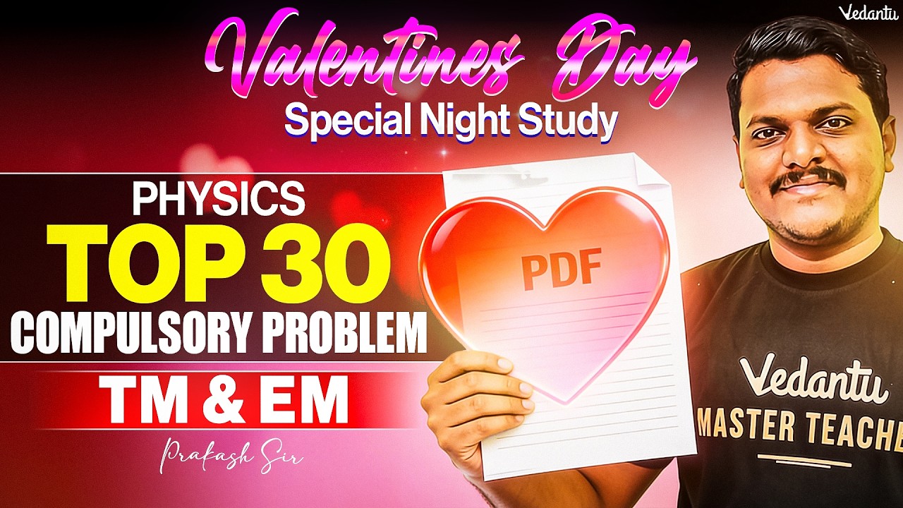 10th Science | Physics Top 30 Compulsory Problems EM and TM | Night Study🔥 #public2026 #prakashsir