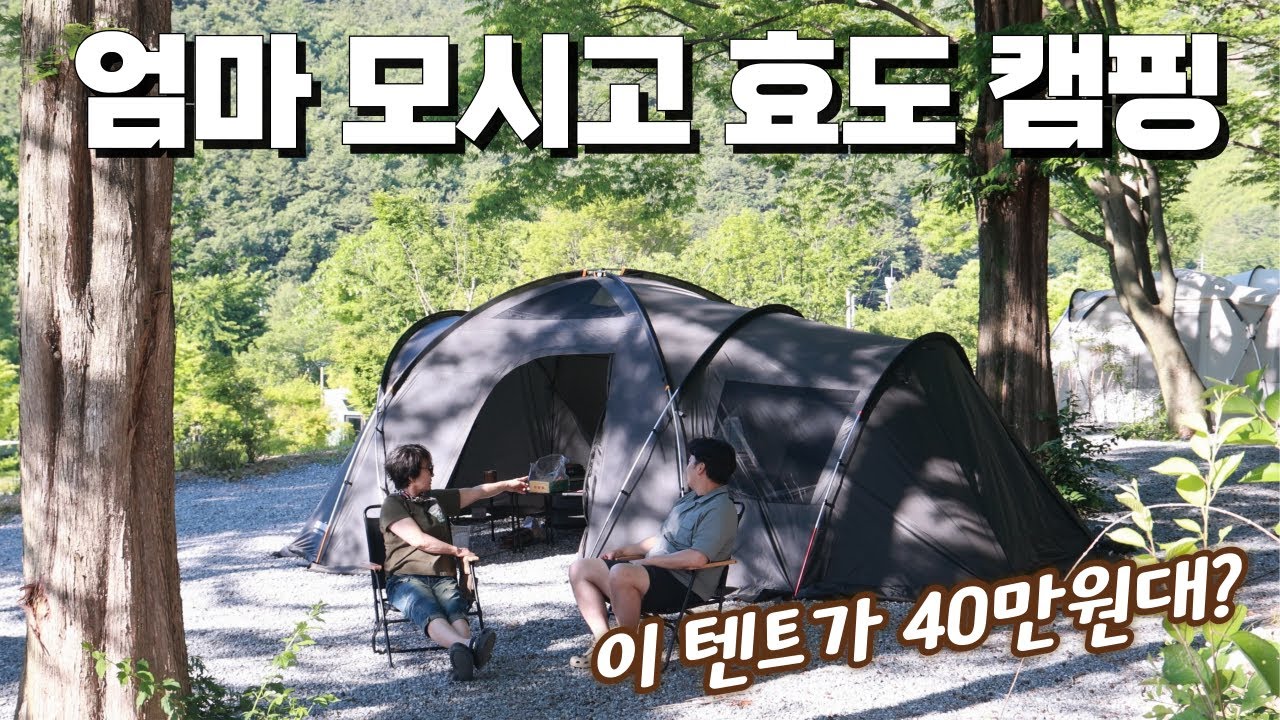 캠핑 엄마랑 효도 캠핑 거실형 리빙쉘 TPU 풀옵션해서 40만원대 실화야? 그를 가득 숲속 캠핑장 추천한국기행 가성비 리빙쉘 예산시장 스노우라인 미라클패밀리 더스트그레이