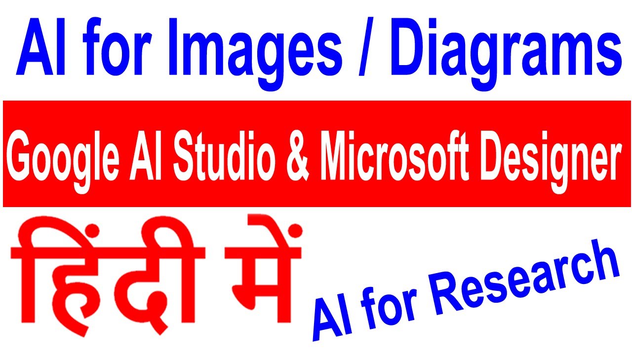 Google AI Studio & Microsoft Designer for Images & Diagrams for Research and Academics