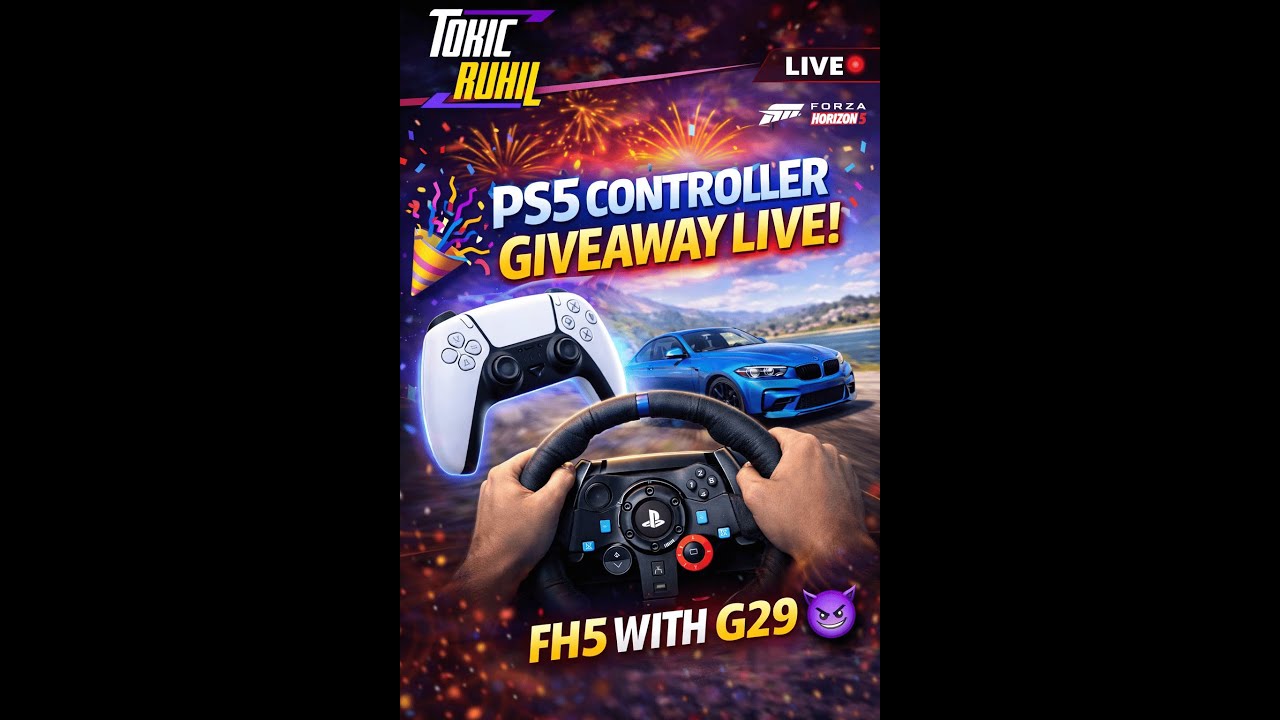SUBSCRIBE FAST 😳 PS5 Controller Giveaway LIVE | FH5