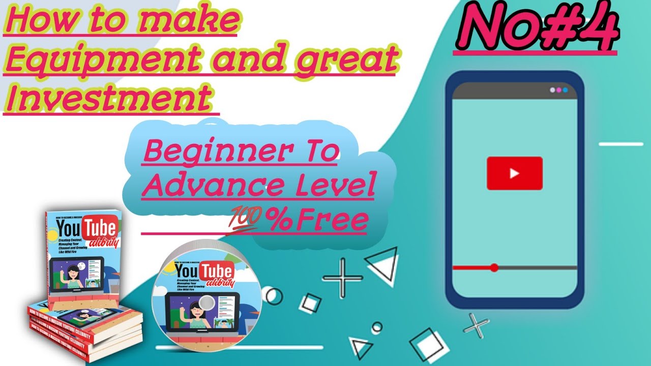 4 EQUIPMENT YOU SHOULD INVEST IN/ #youtubecoursefree #freeclassonline #howtomakevideo