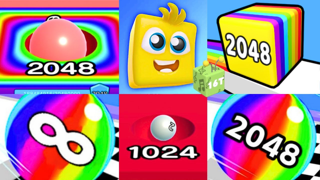 Ball Run Infinity + Ball Run 2048 + Happy Cubes 2048 🤯 Ultimate Merge Combo! #shorts #ballgameshub