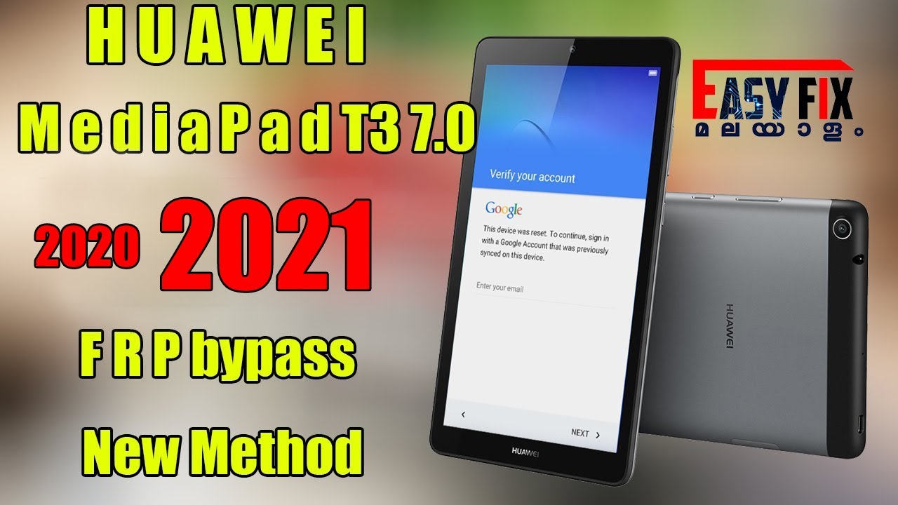 Huawei MediaPad T3 7.0 frp bypass 2021 new method (TAB T37