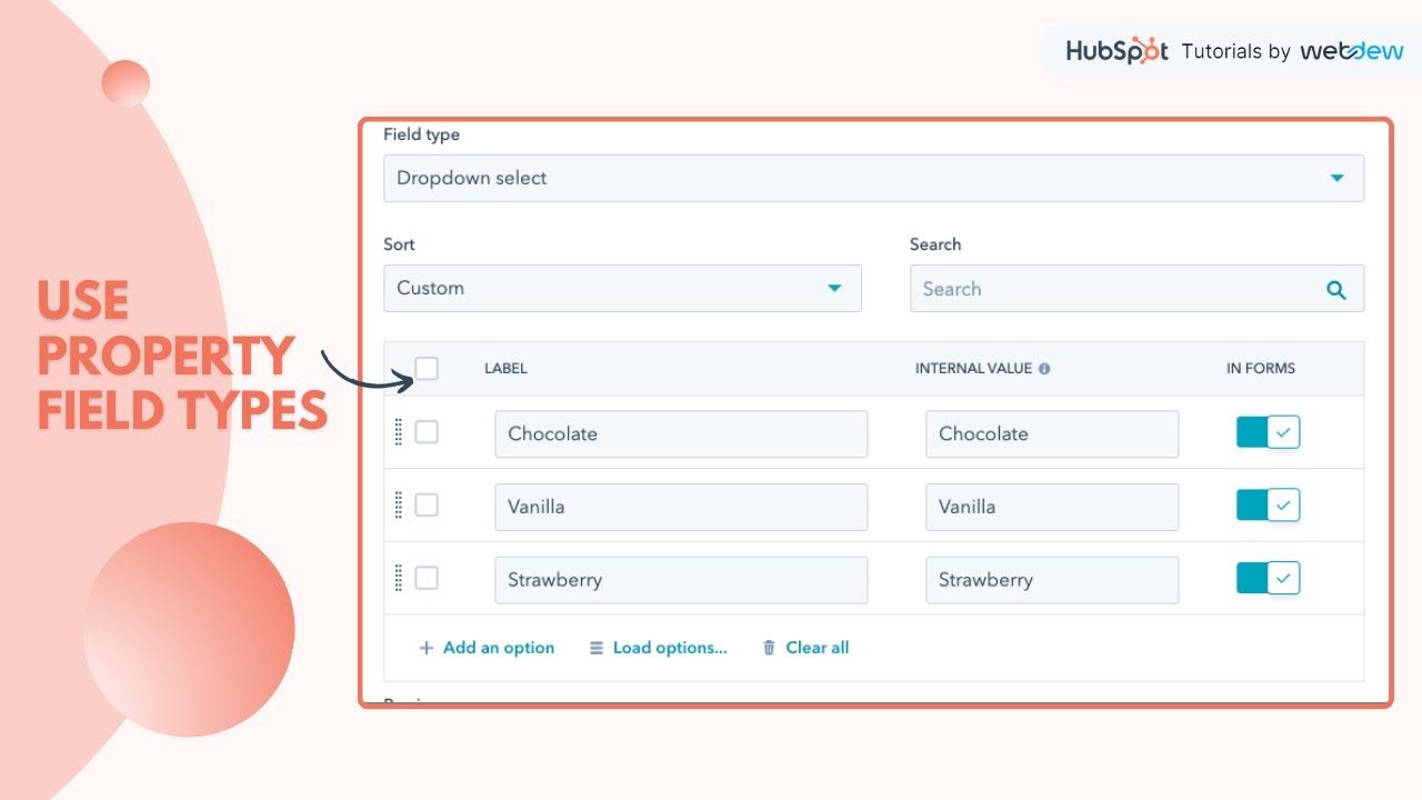 How-to use Property field types in HubSpot.