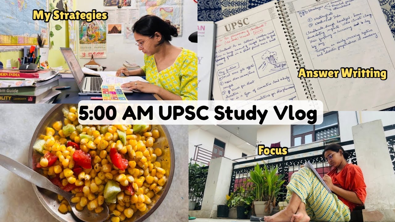 UPSC 2026 Study Vlog📚| A Day in an Aspirant&rsquo;s Life🌿