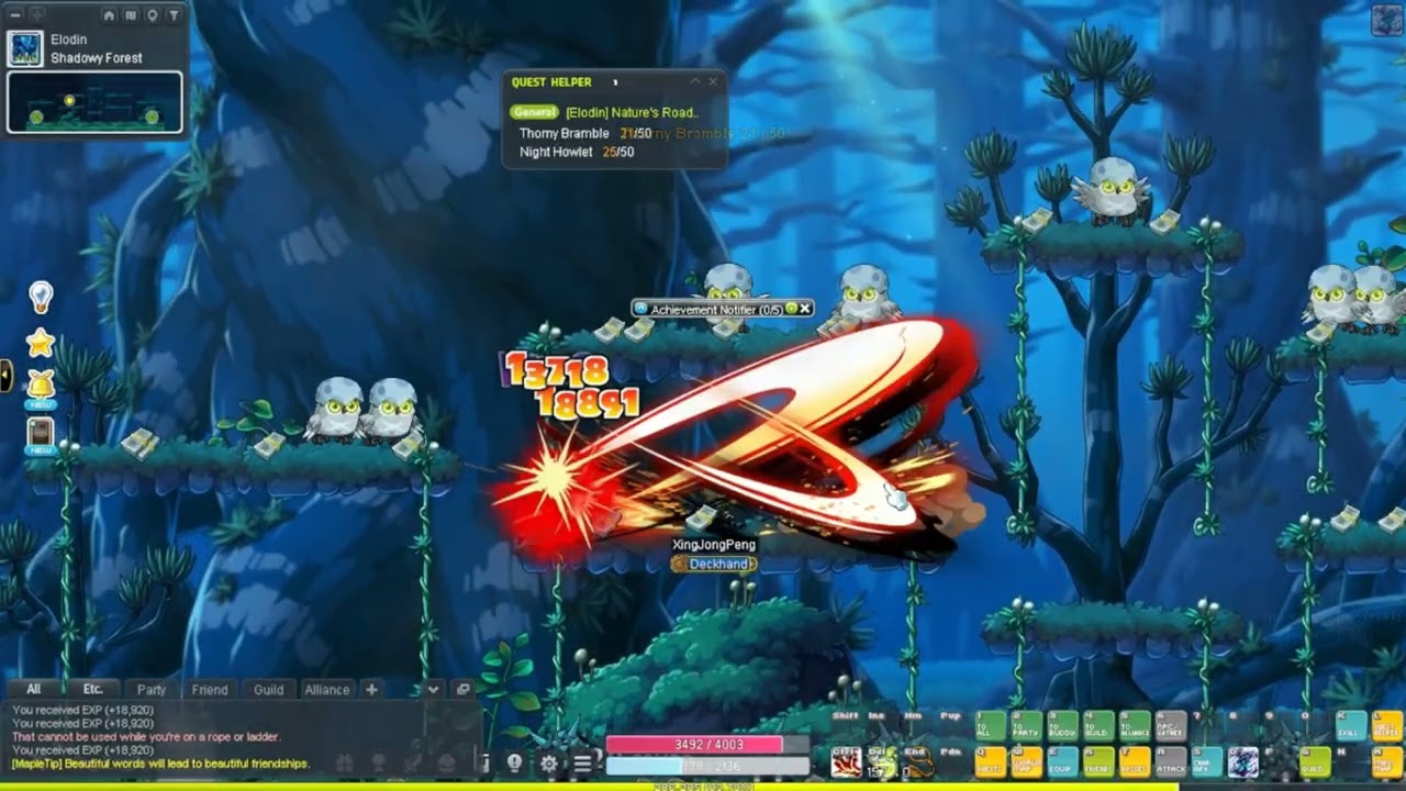 ¡Vamos al Bosque Elodin! / El Reto del Dual Blade: Maplestory Global Parte 20