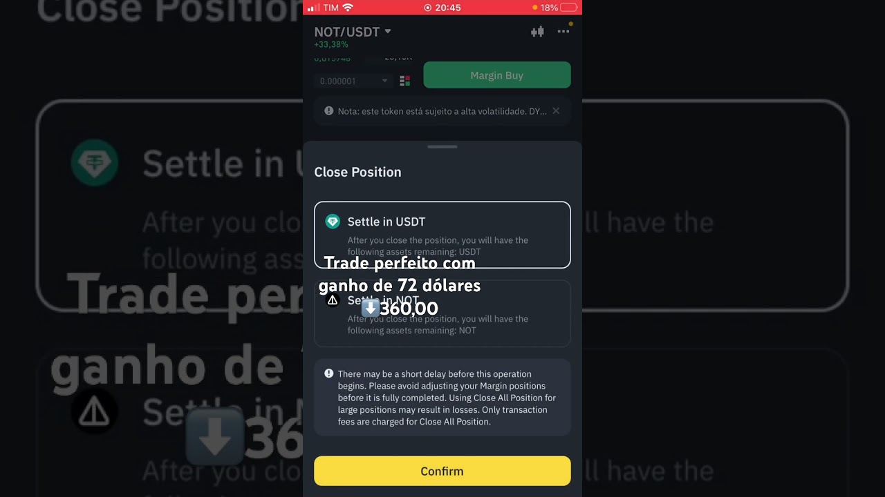 Trade de 360,00 reais 🤑com Notcoin na binance #investir #criptomoedas #binance #crypto