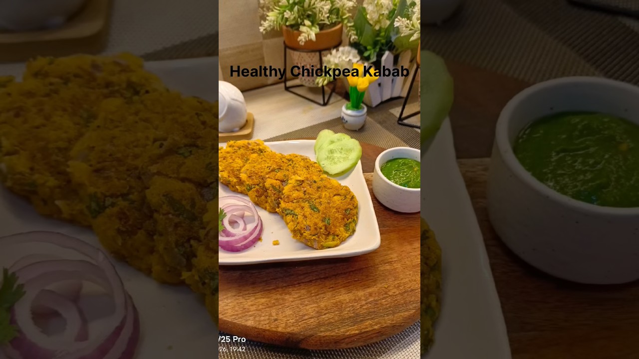 Healthy bhi,Tasty bhi #Chickpea Kabab #dieting #ytstudioes #ytshorts #yt #trending