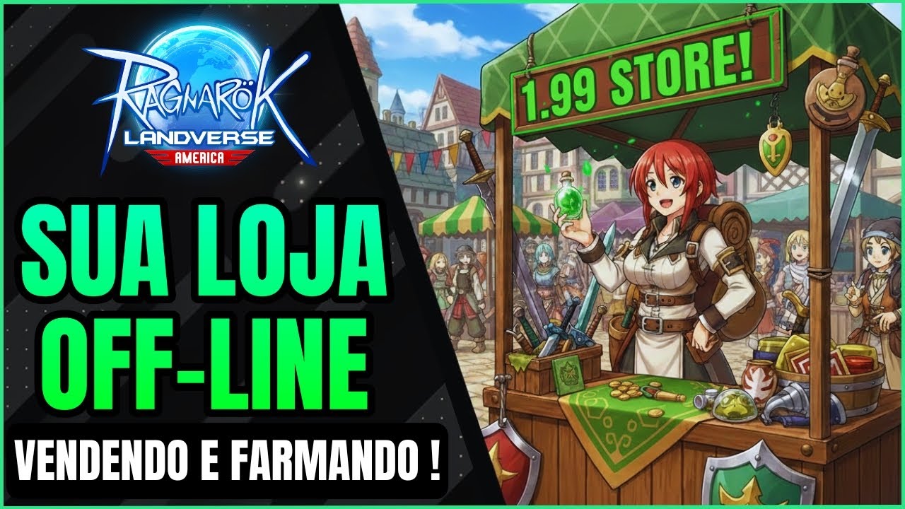 💸 Venda Itens sem ficar Parado! Loja Off-line no Ragnarok Landverse America (Guia Passo-a-Passo)