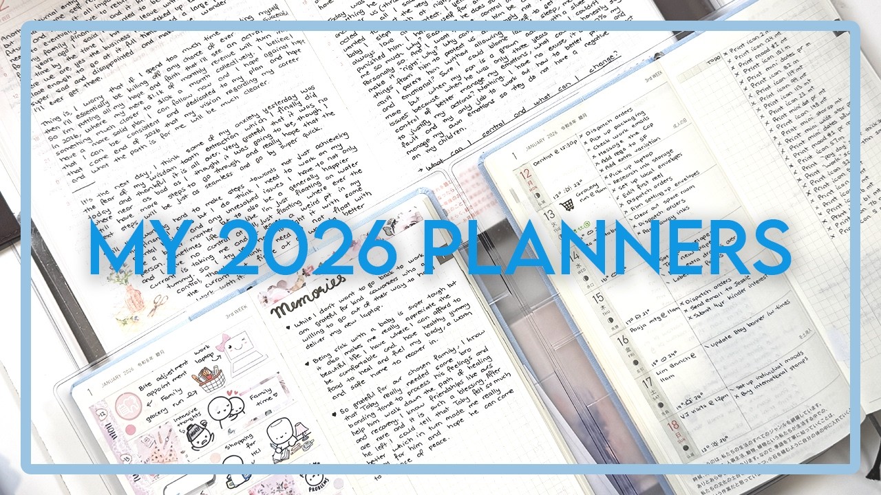 Мои ежедневники и блокноты на 2026 год