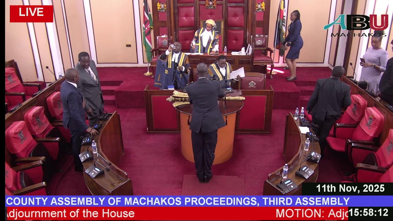 COUNTY ASSEMBLY OF MACHAKOS PROCEEDINGS, (Third Assembly, Fourth Session,  11TH NOVEMBER, 2025
