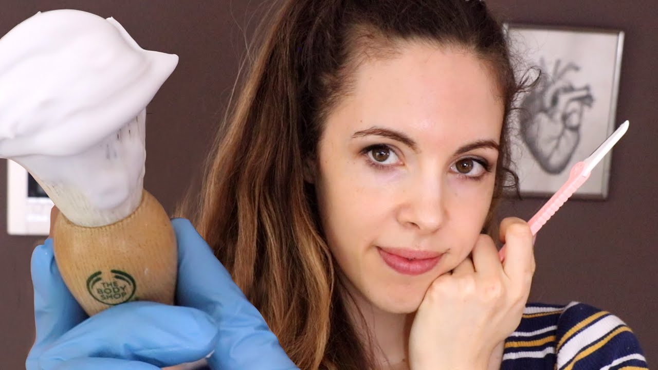 ASMR Relaxing Men's Shave - Shaving Cream, Razor, Gloves