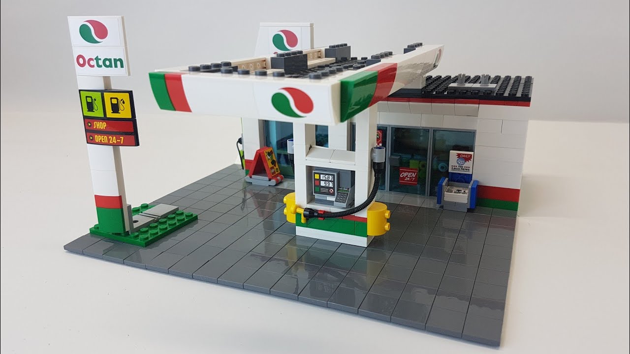 Custom LEGO Octan Gas Station MOC