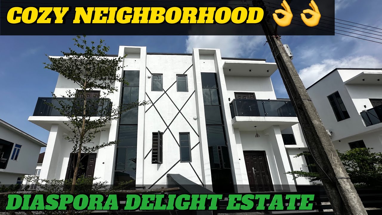 HOUSE FOR SALE IN LEKKI LAGOS NIGERIA:COZY 3 BEDROOM SEMI DETACHED DUPLEX +BQ IN ABIJO#lekkihomes