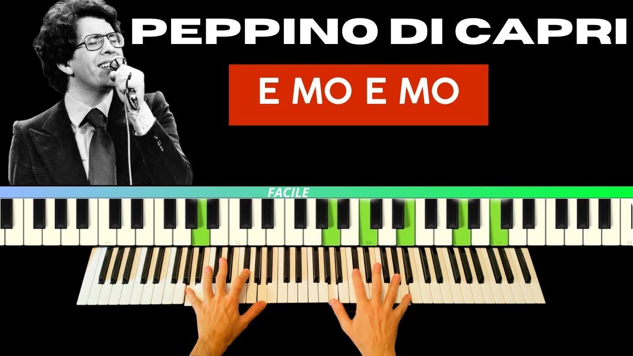 Come Suonare 'E Mo E Mo' Peppino Di Capri al PIANO TUTORIAL