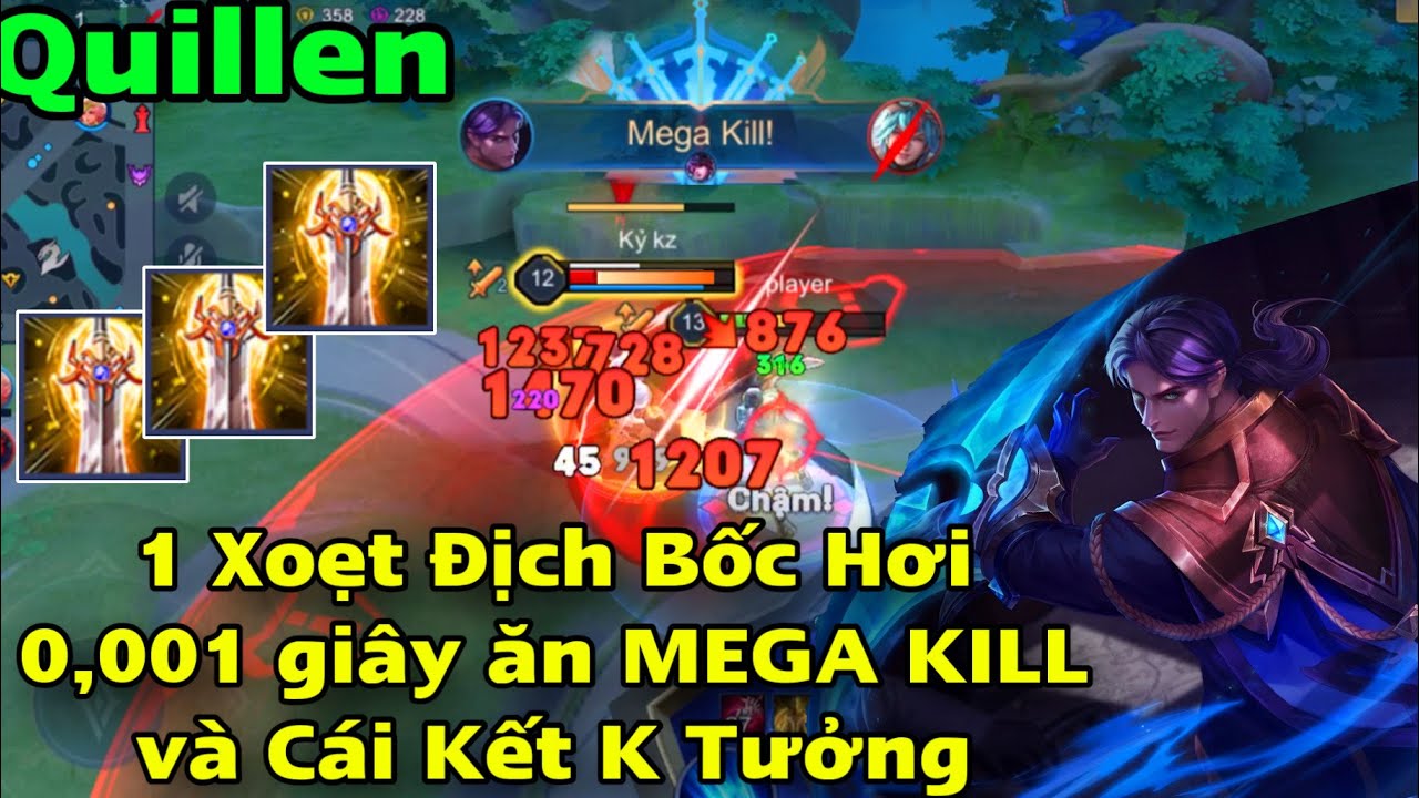 QUILLEN Ngọc và Đồ Mạnh Nhất Xoẹt Phát Địch Bay Màu 0,001 giây Ăn MEGA KILL Mãn Nhãn và Cái Kết ?