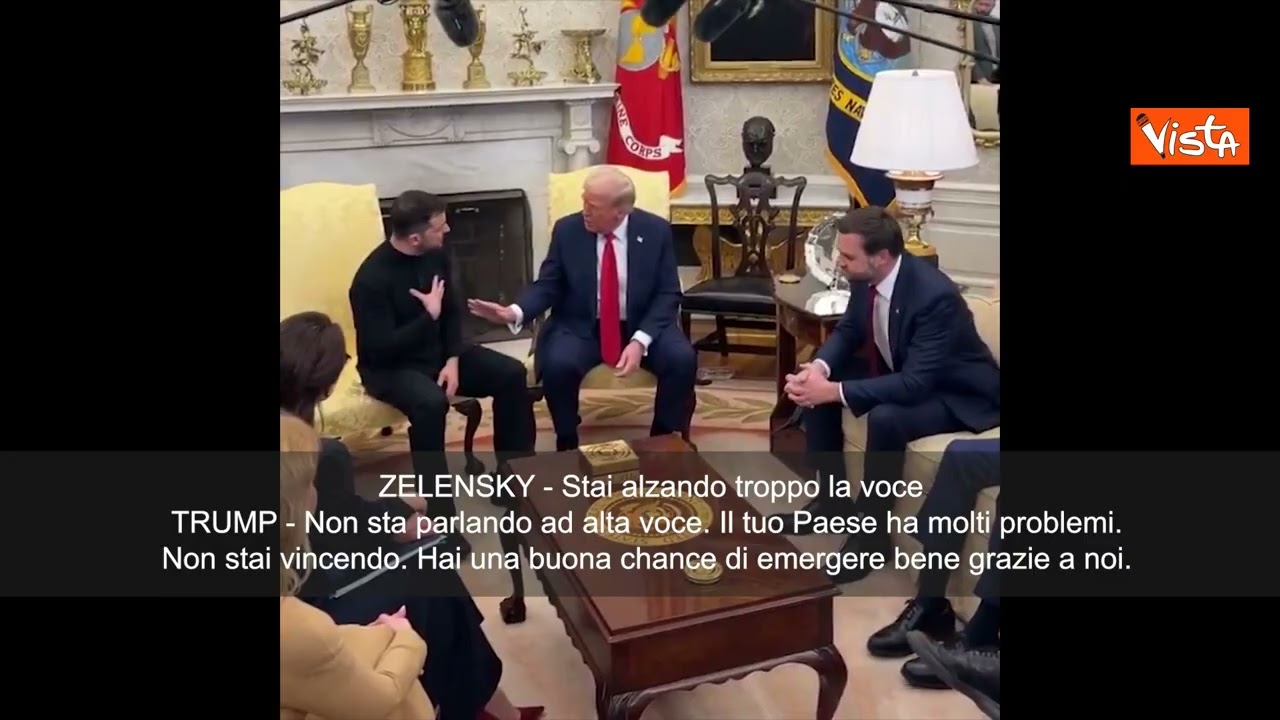 La sfuriata di Trump contro Zelensky davanti a tutti i giornalisti - SOTTOTITOLI