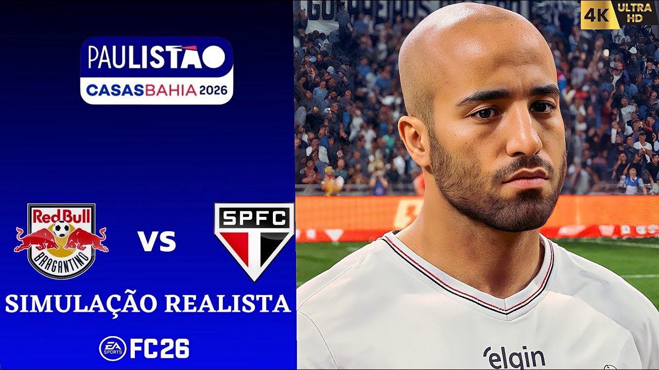FC 26 - Red Bull Bragantino vs São Paulo | Paulistão 2026 | Quartas de Finais | Simulação 4K60FPS.