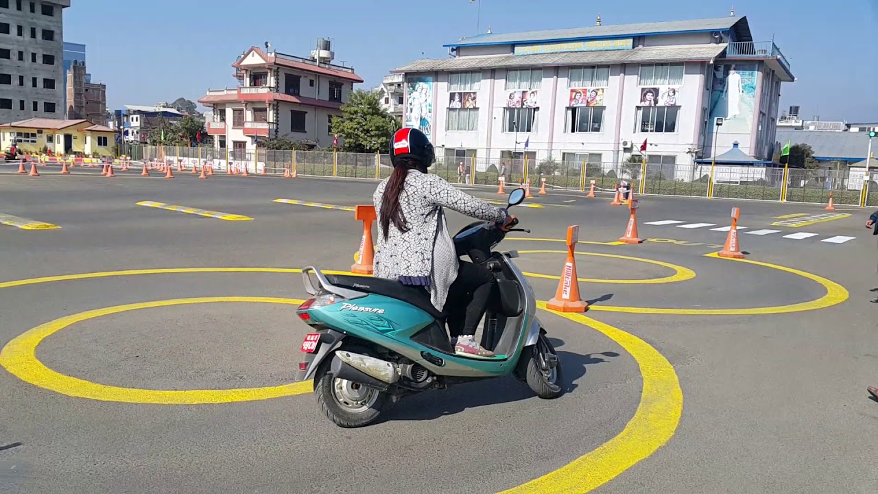 Scooter trial in Kathmandu
