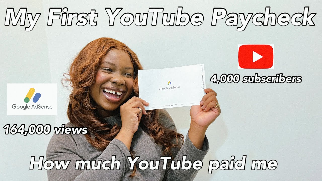 How Much Youtube Paid Me 4000 subscribers + 164,000 views|My First Youtube Paycheck.Tips and Process