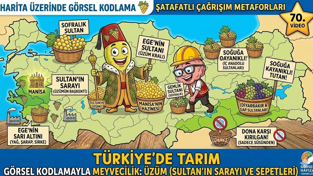 70-Soğuğun Dostu, Sofranın Sultanı: ÜZÜM! 🍇❄️ | Türkiye’nin En Yaygın Mey #kpss #yks #coğrafya