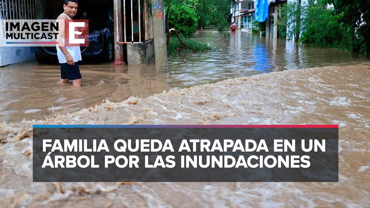 Guerrero: Tecpan de Galeana bajo el agua por la tormenta Max