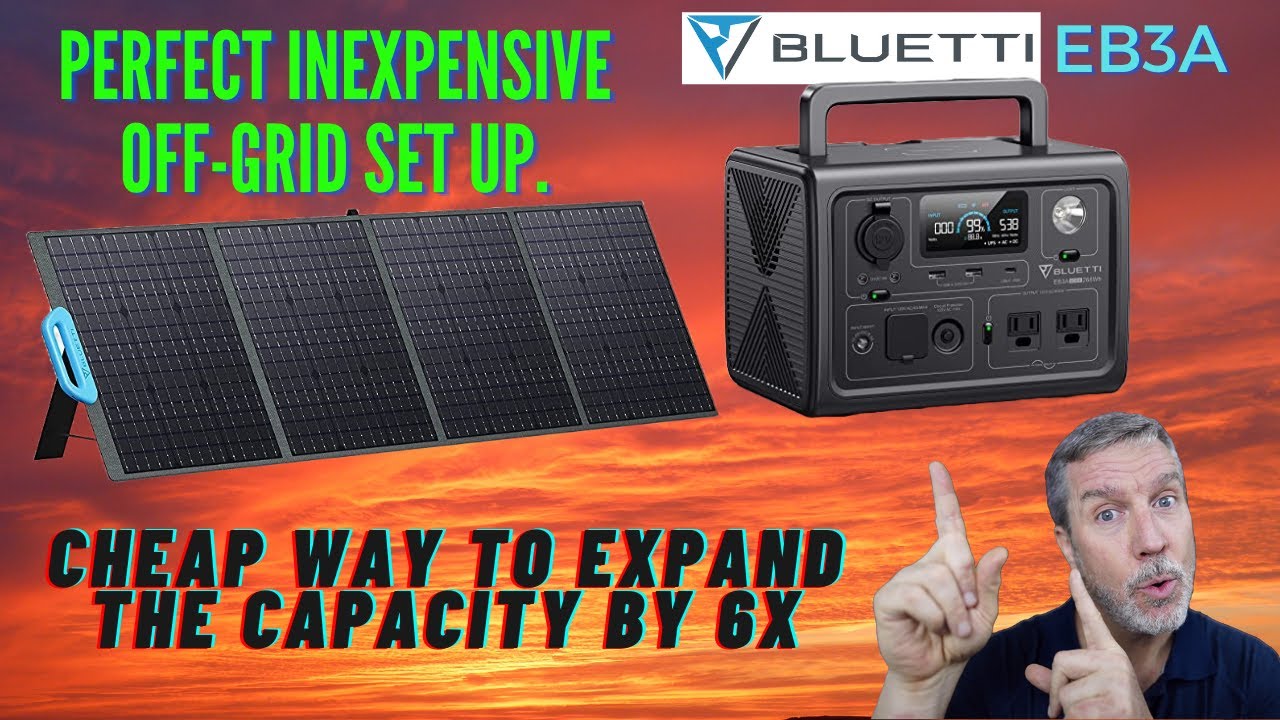Bluetti EB3A и солнечная батарея 200 Вт. Недорогая установка без подключения к электросети. + Нед...