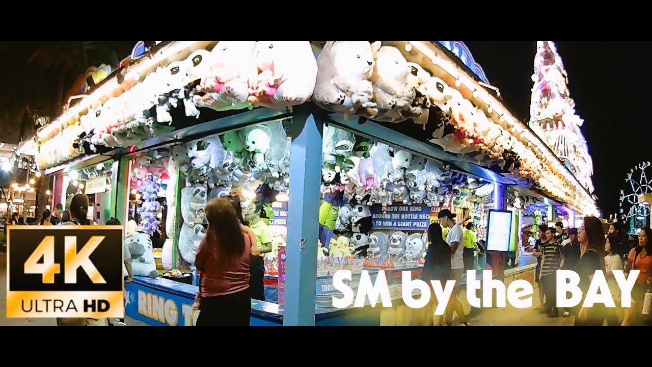 WOW! SM By The Bay Night Walk 🇵🇭 | Magical Lights, Food, Rides & Vibes (4K)