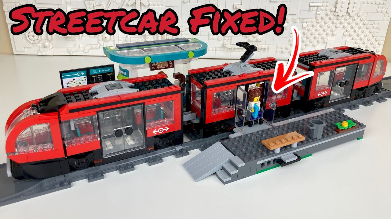 Platform modularity & fixing the problem with the LEGO City Downtown Street Car, 60423