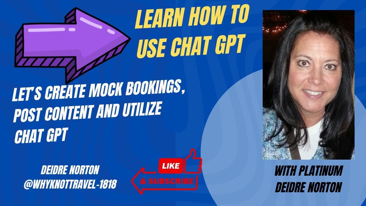 💻 How to Use ChatGPT for Travel Agents | Content Creation, Mock Bookings & More