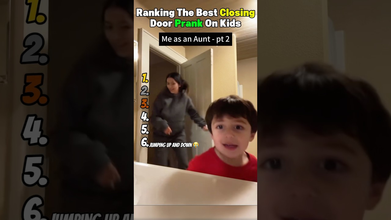 Ranking The Best Closing Door Prank On Kids 😂