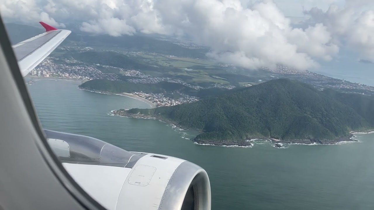 Decolagem de Navegantes (NVT) e pouso em Congonhas (CGH)