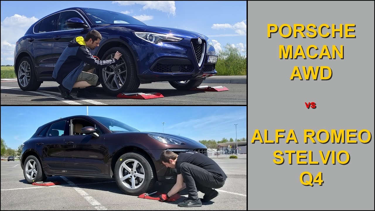 SLIP TEST - Alfa Romeo Stelvio Q4 vs Porsche Macan AWD - 